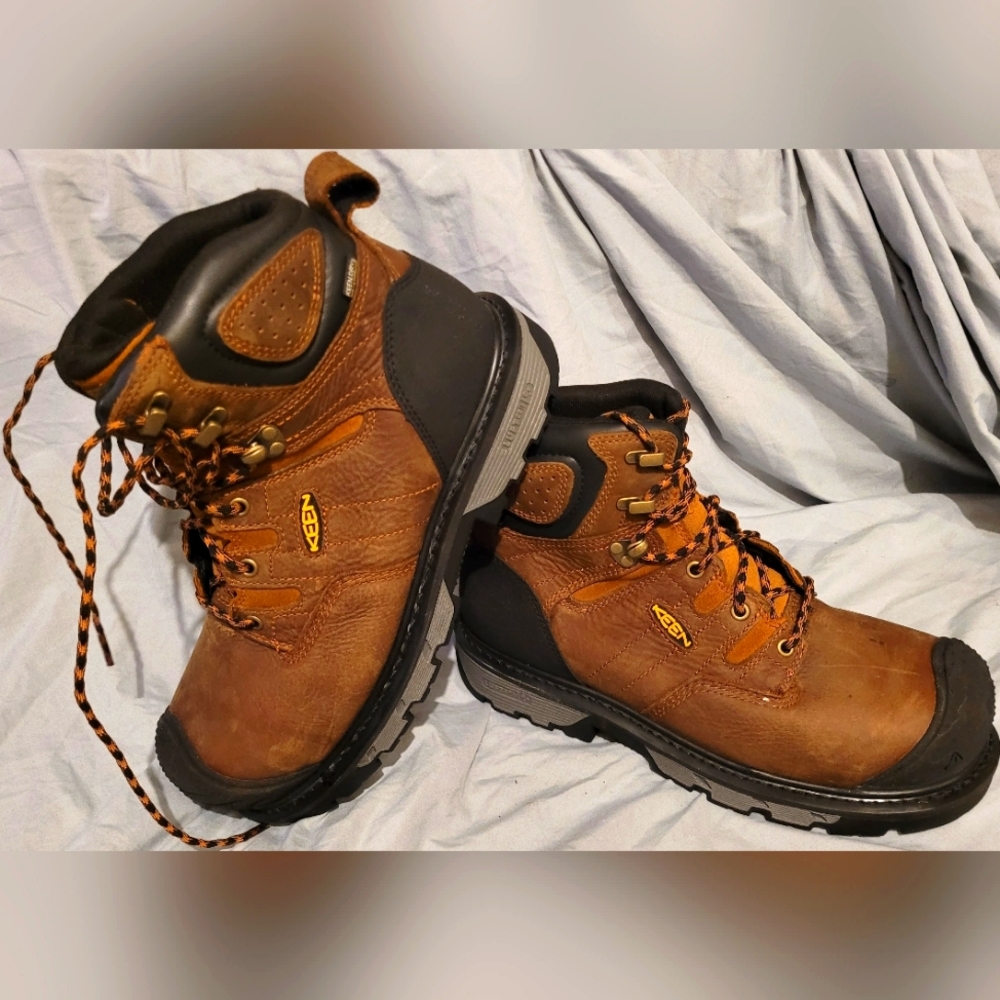 Keen Men's Brown Leather Heavy Duty Boots